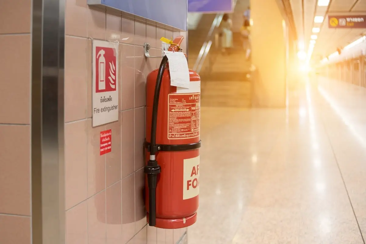 Fire Extinguisher Wall