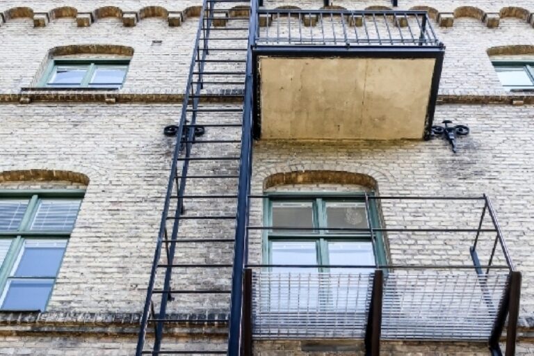fire escape ladder for balcony railing
