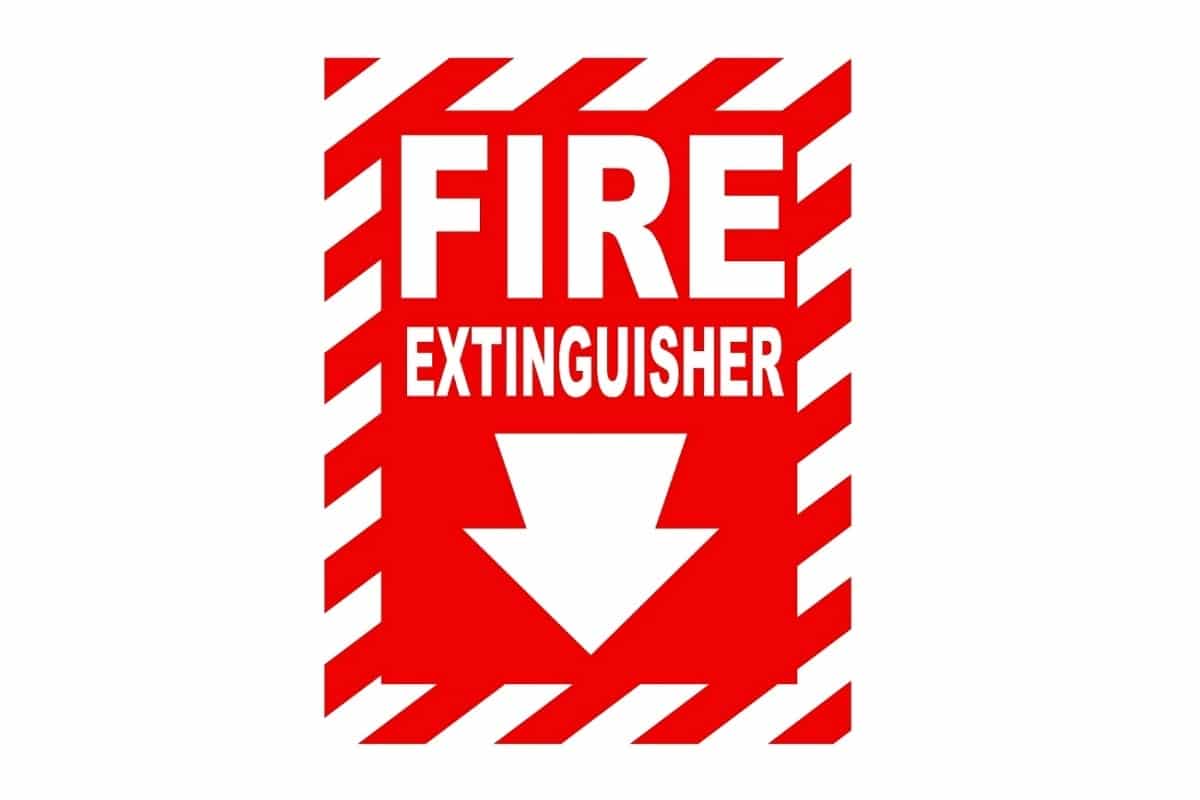 Fire Extinguisher Sign