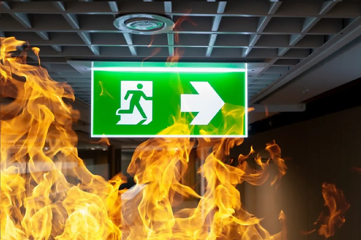 Fire Escape Sign Green