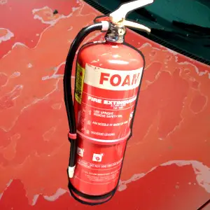 Fire extinguisher damage car paint