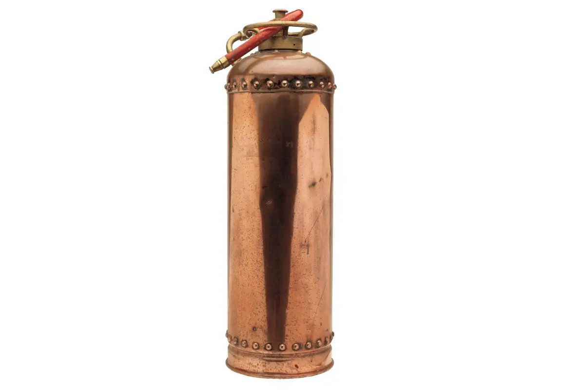 Old Fire Extinguisher Brass