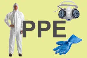 Personal Protective Equipment (PPE) - Hazmat suits, respirators, masks, gloves