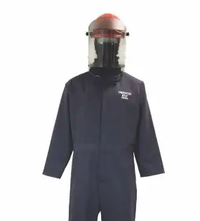 Arc flash suit CAT 2 coveralls with balaclava and face shield