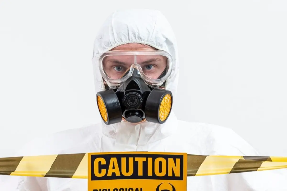 Hazmat Suit Gas Mask