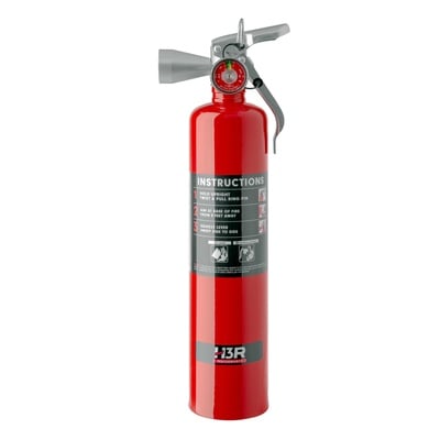 H3R Performance HalGuard 2.5 lb. Clean Agent Fire Extinguisher (Red ...