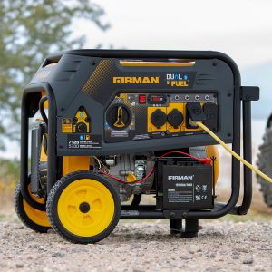 FIRMAN 7125/5700 Gas or LPG Watt 30A 120/240V Electric Start Hybrid Dual Fuel Portable Generator