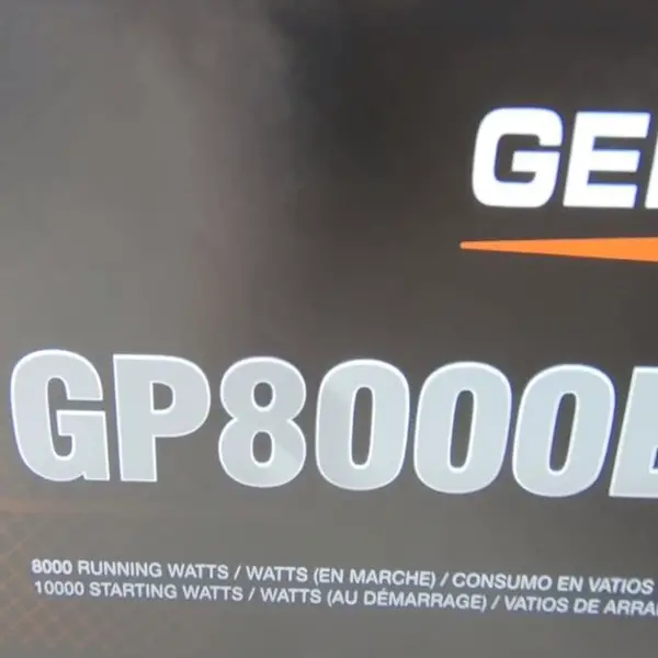 Generac GP8000E Generator Error Codes & Fixes